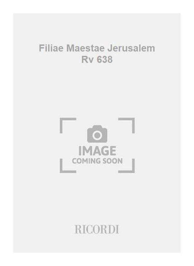Filiae Maestae Jerusalem Rv 638